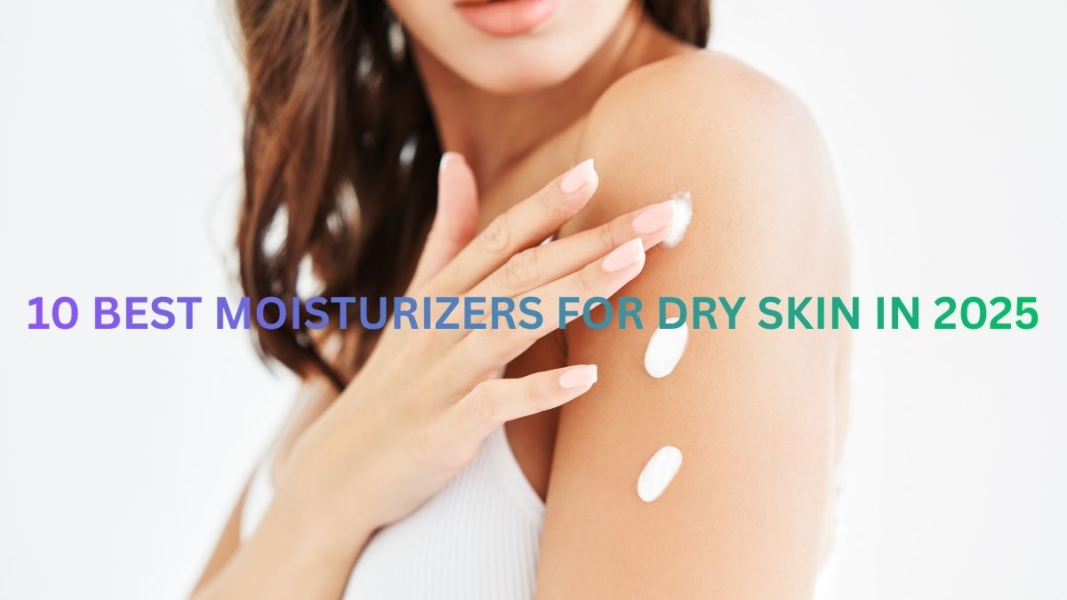 A girl applying moisturizer on her body using the best moisturizers for dry skin for smooth and glowing skin