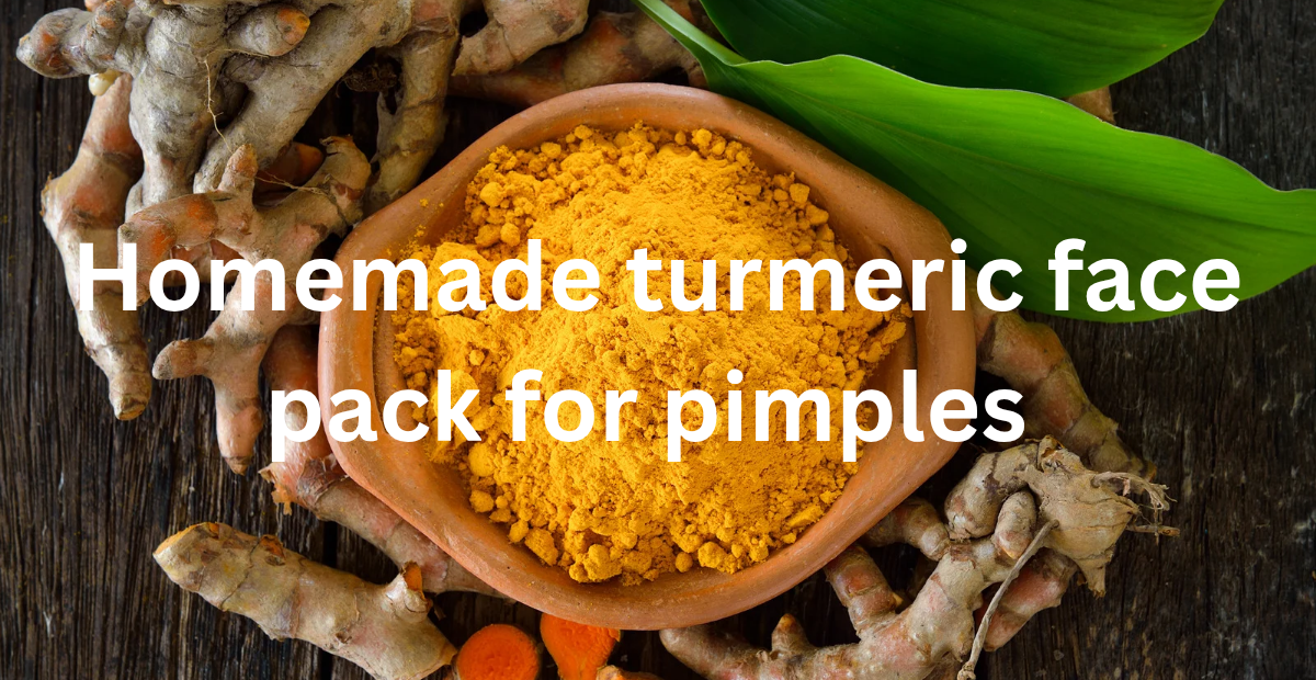 Homemade turmeric face pack for pimples
