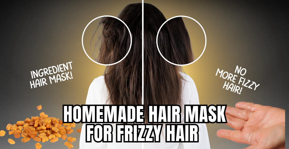 Homemade hair mask for frizzy hair